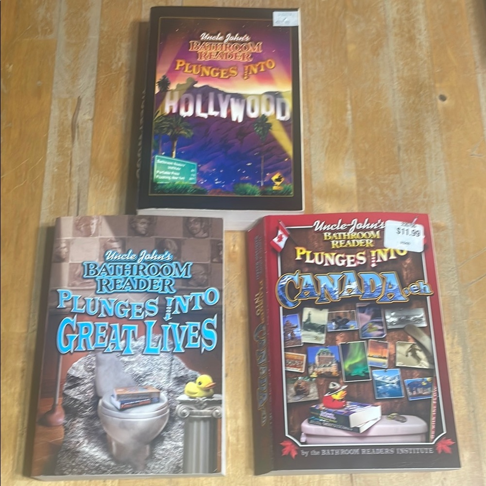 3 Uncle John's Bathroom Reader Books